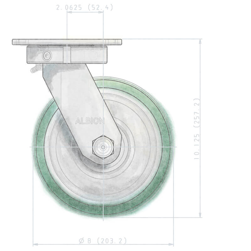 Watercolor CAD painting